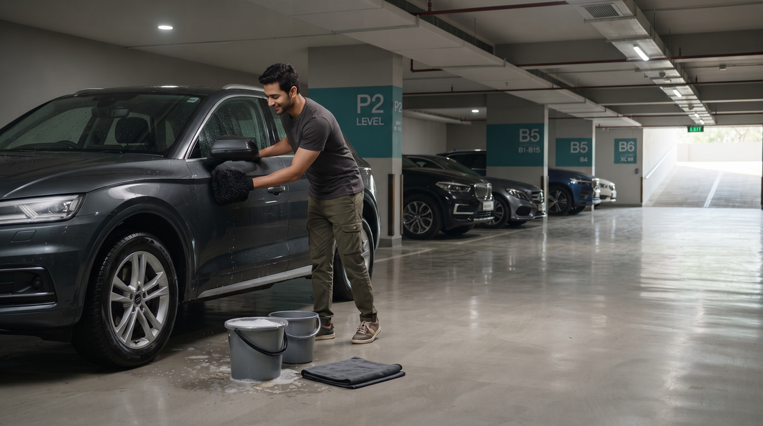 How to Wash Your Car Without a Hose: The Complete Guide for Indian Apartments