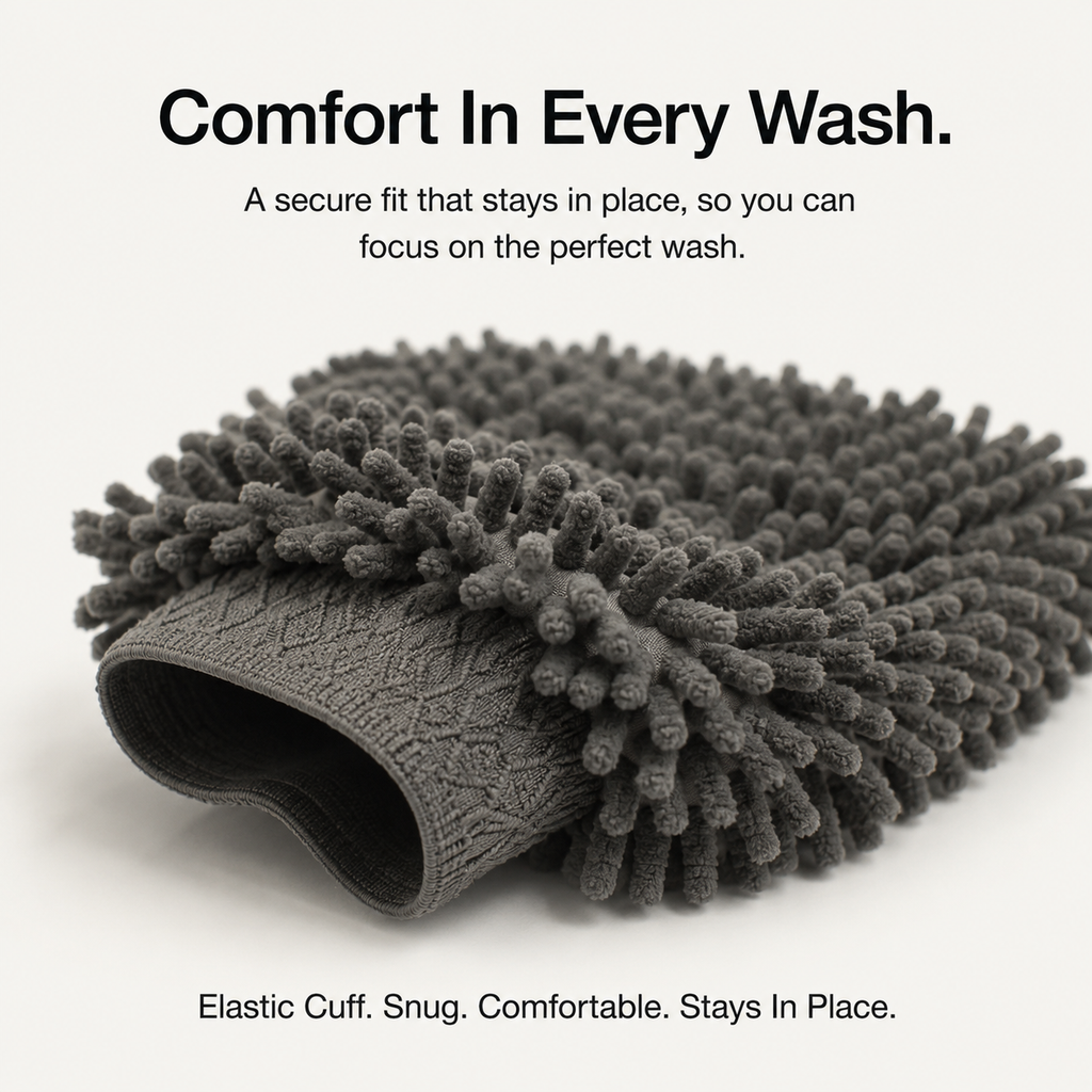 MakerX™ Twin Mitt System | Dual Chenille Microfiber Wash Mitts for Cars