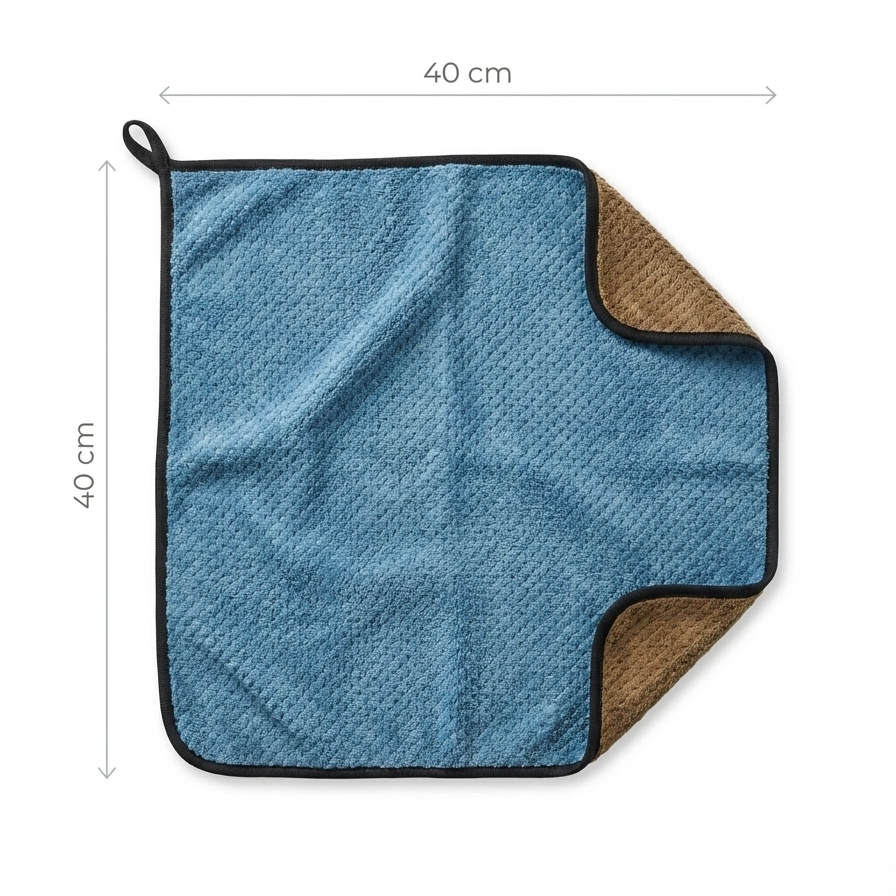 MakerX™ Waffle 550 GSM Microfiber Car Towels – 40×40 cm (Pack of 2)