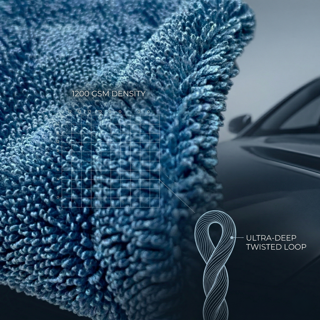 MakerX™ DryMax — 1200 GSM Microfiber Towels for Cars | Complete Wash + Dry System