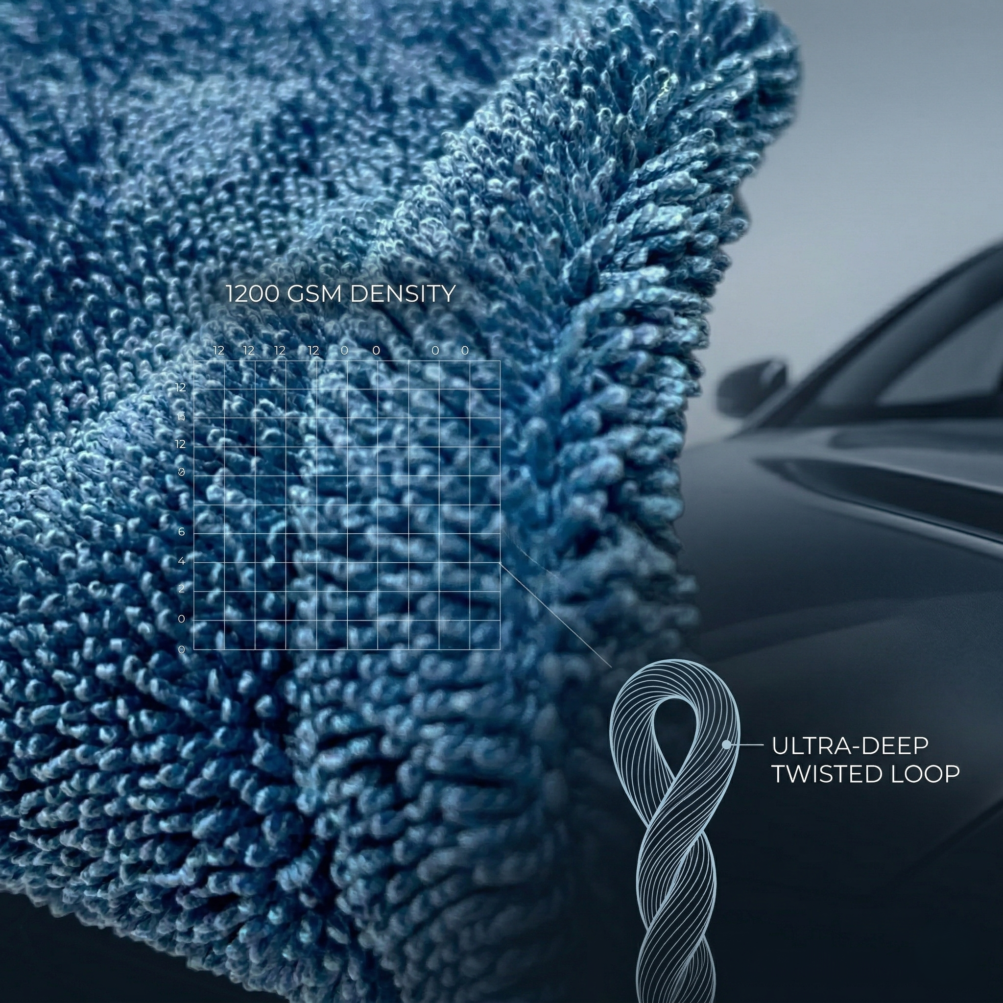 MakerX™ DryMax — 1200 GSM Microfiber Towels for Cars | Complete Wash + Dry System