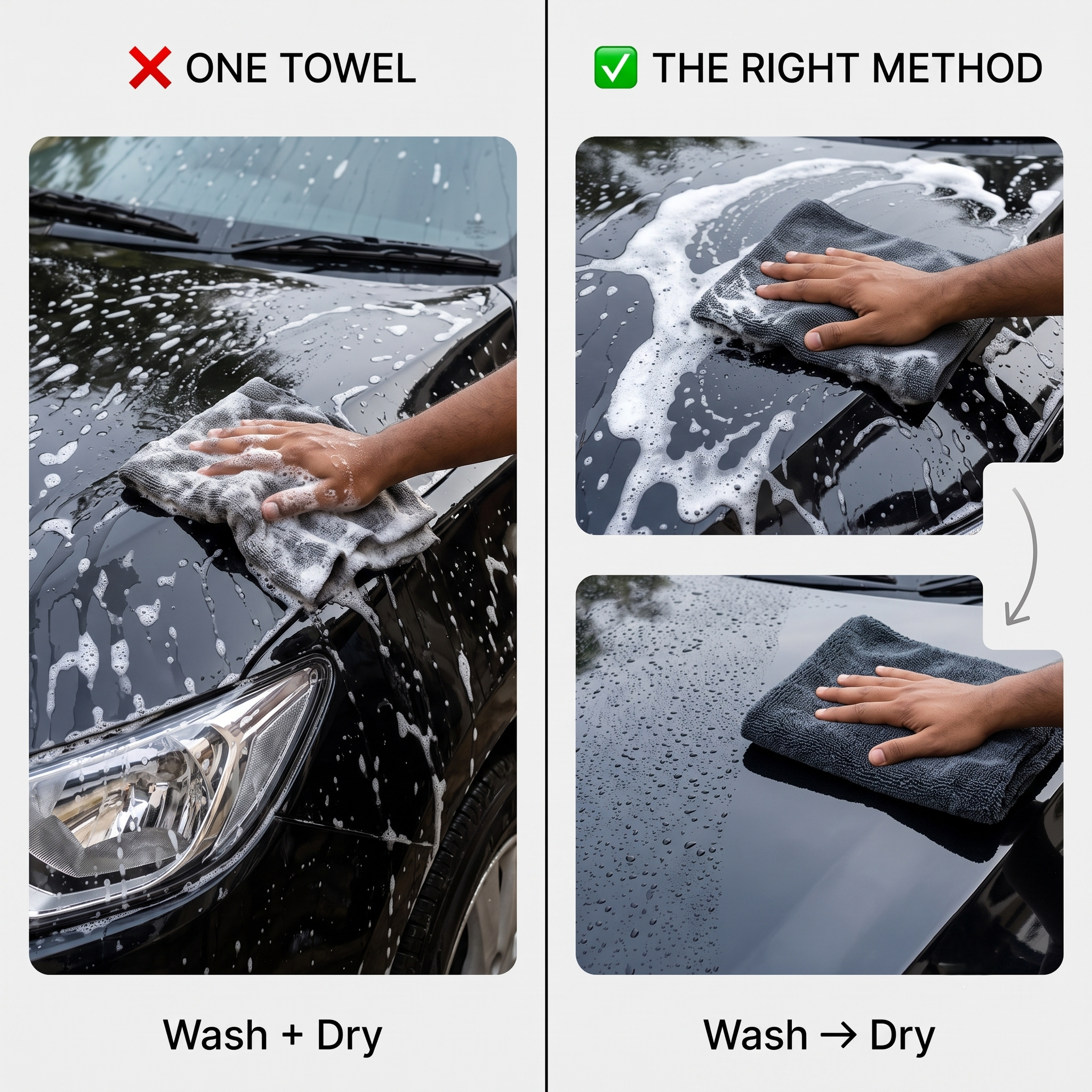 MakerX™ DryMax – 1200 GSM Microfiber Towels for Cars | 40 x 60 cm
