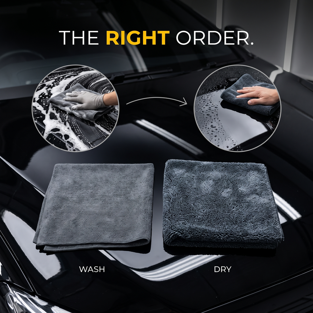MakerX™ DryMax – 1200 GSM Microfiber Towels for Cars | 40 x 60 cm