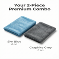 MakerX™  WaffleWeave 400 GSM Microfiber Towels (Pack of 2) – 40×40 cm