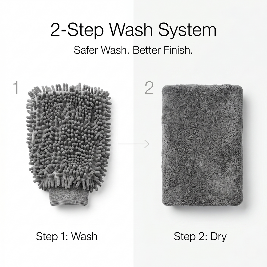 microfiber wash mitt
