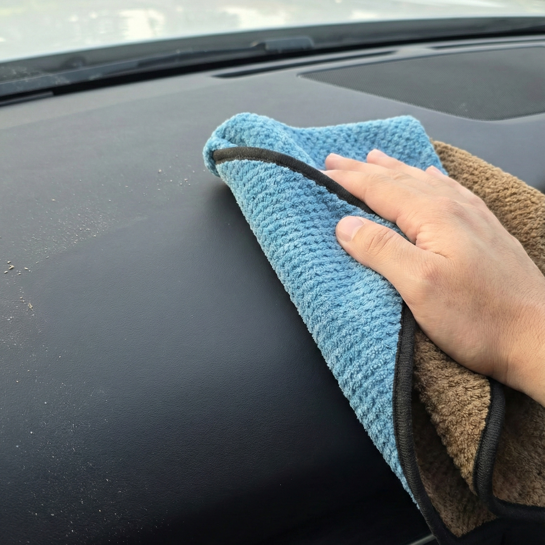 MakerX™ Waffle 550 GSM Microfiber Car Towels – 40×40 cm (Pack of 2)