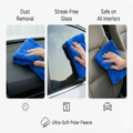 MakerX™ PolarFleece 550 GSM Microfiber Towels — 40×40 cm (Pack of 3)