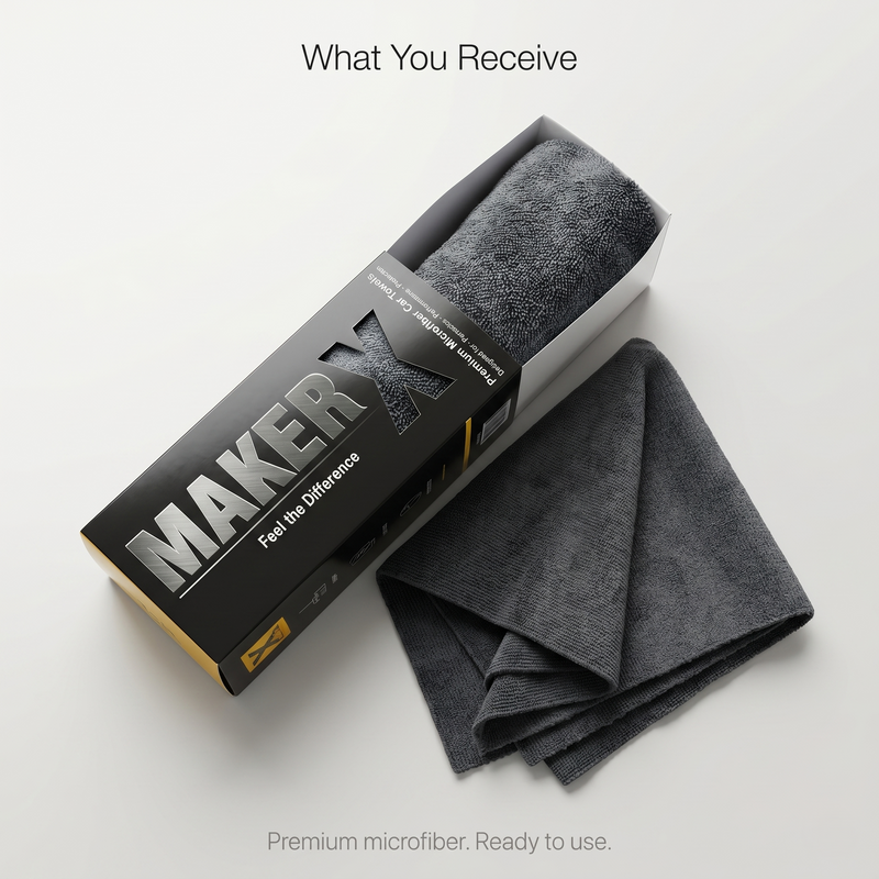 ゴルフィッカーズ Microfiber Mini-Towel 2P SET MakerX™ 2-Step Wash & Dry System | 1250 GSM + 350 GSM Microfiber